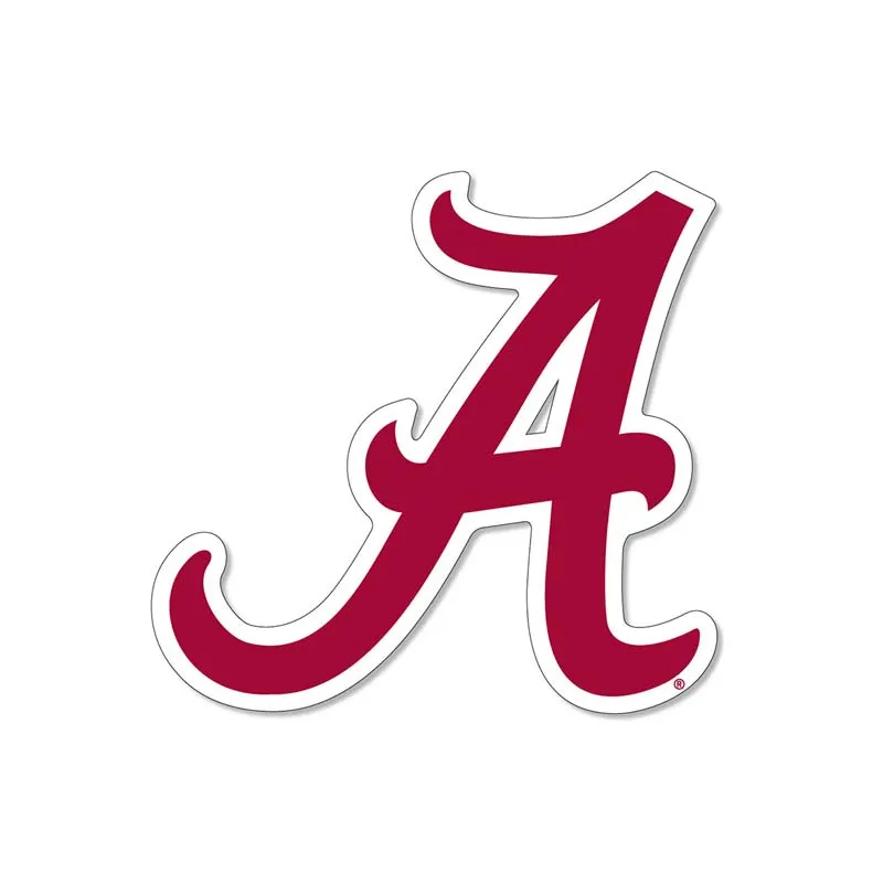 3 inch Crimson Alabama Script A Decal