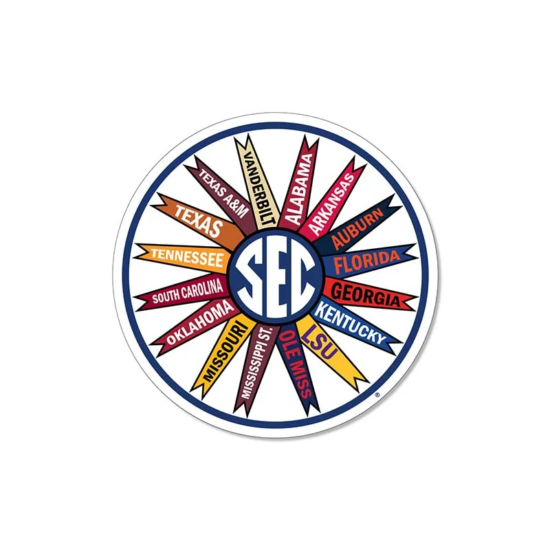 3 inch SEC Pennant Decal