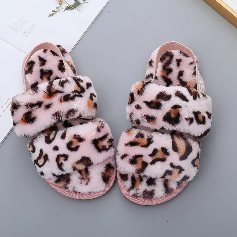 *APP EXCLUSIVE* Faux Fur Open Toe Slippers