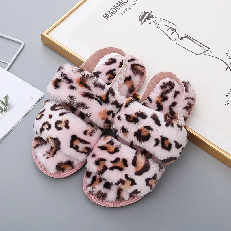 *APP EXCLUSIVE* Faux Fur Open Toe Slippers