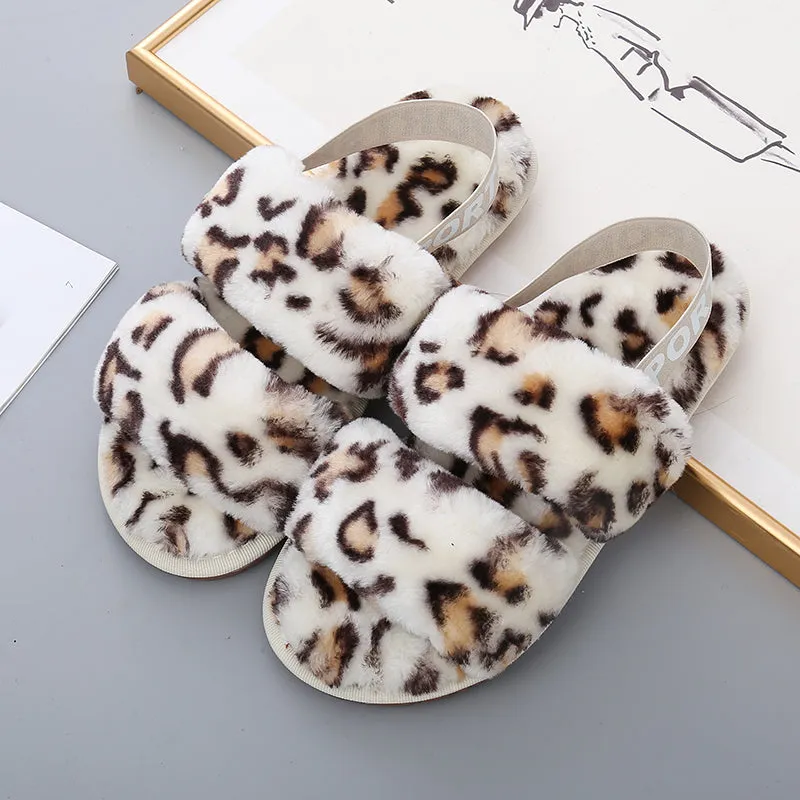 *APP EXCLUSIVE* Faux Fur Open Toe Slippers