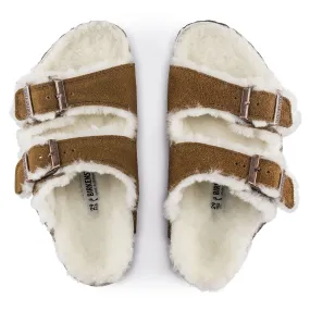 Arizona Kid's Shearling Suede Slipper - Mink