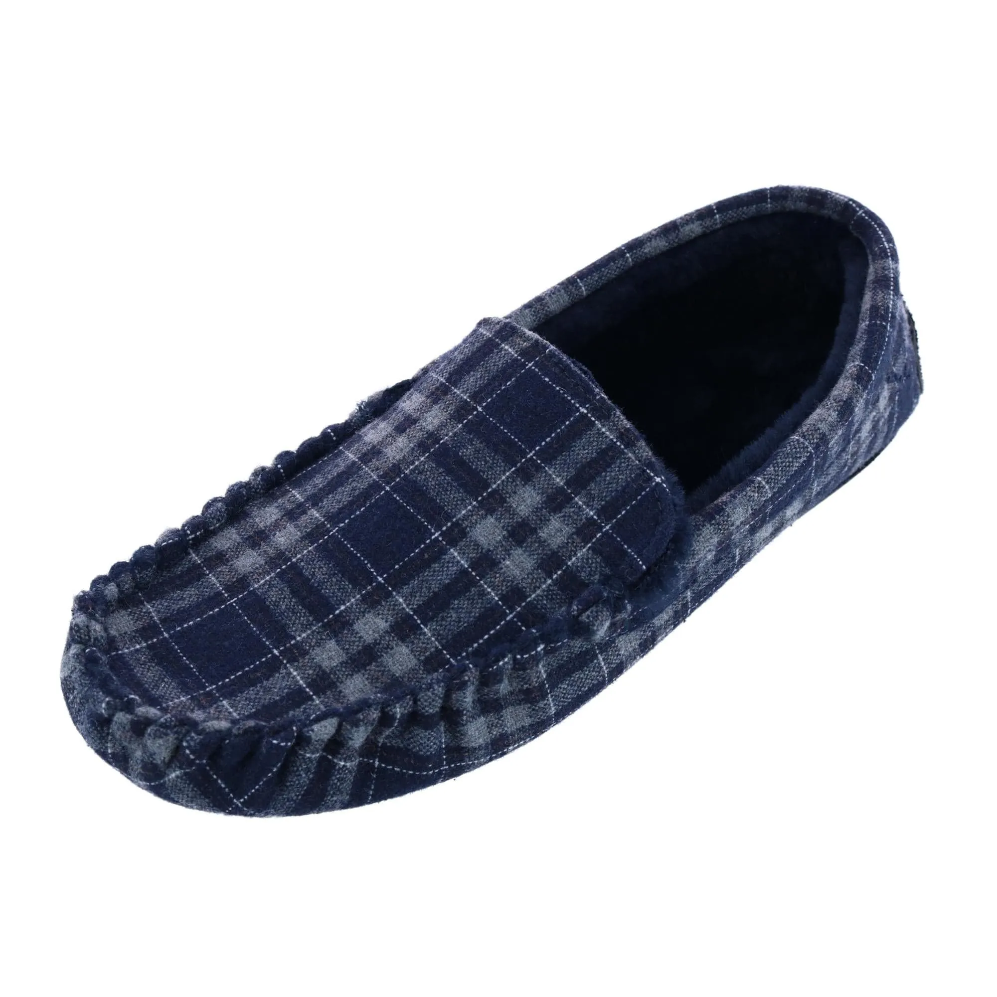 Ascentix Men's Slip On Plaid Slipper