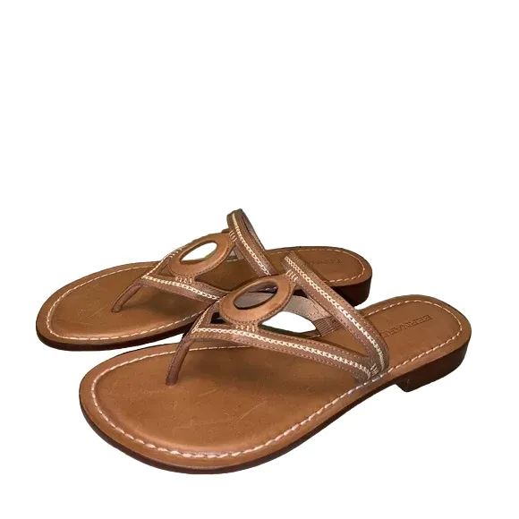 Bernardo Tania Brown Leather Women's Sandals