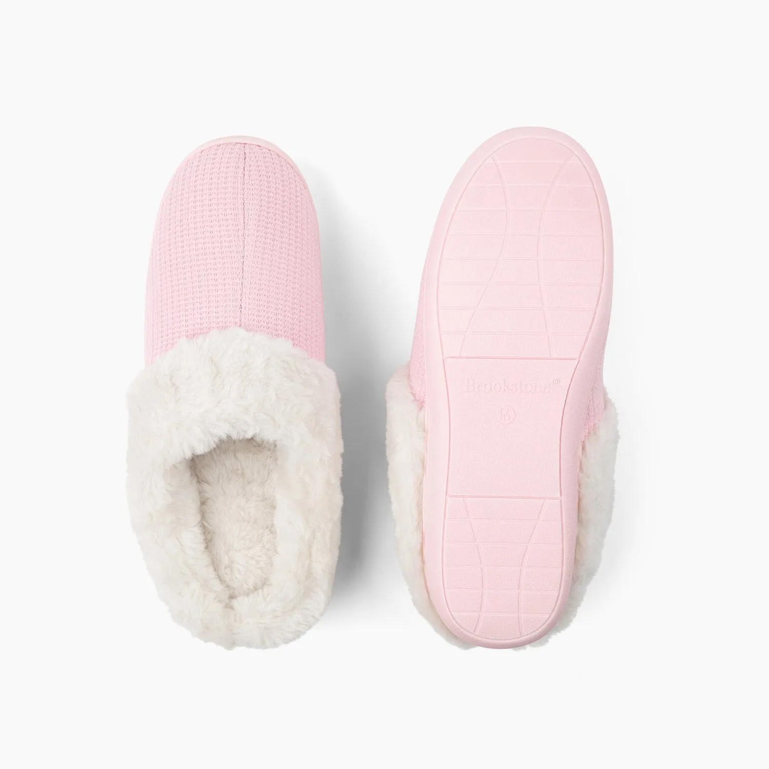 Brookstone Classic Comfort Memory Foam Slippers - Women's