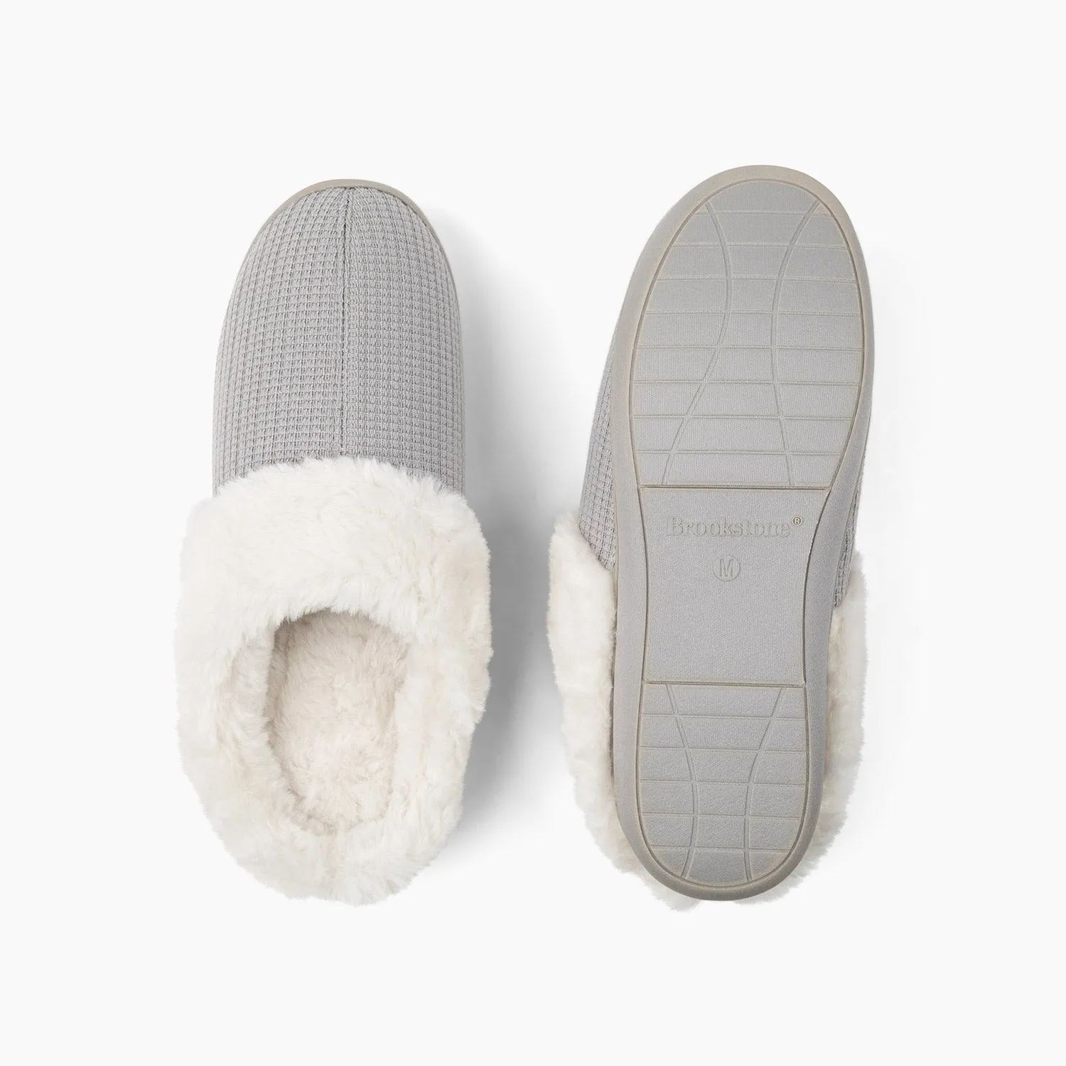 Brookstone Classic Comfort Memory Foam Slippers - Women's