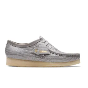 Clarks Wallabee Crocodile Print Grey 26176573