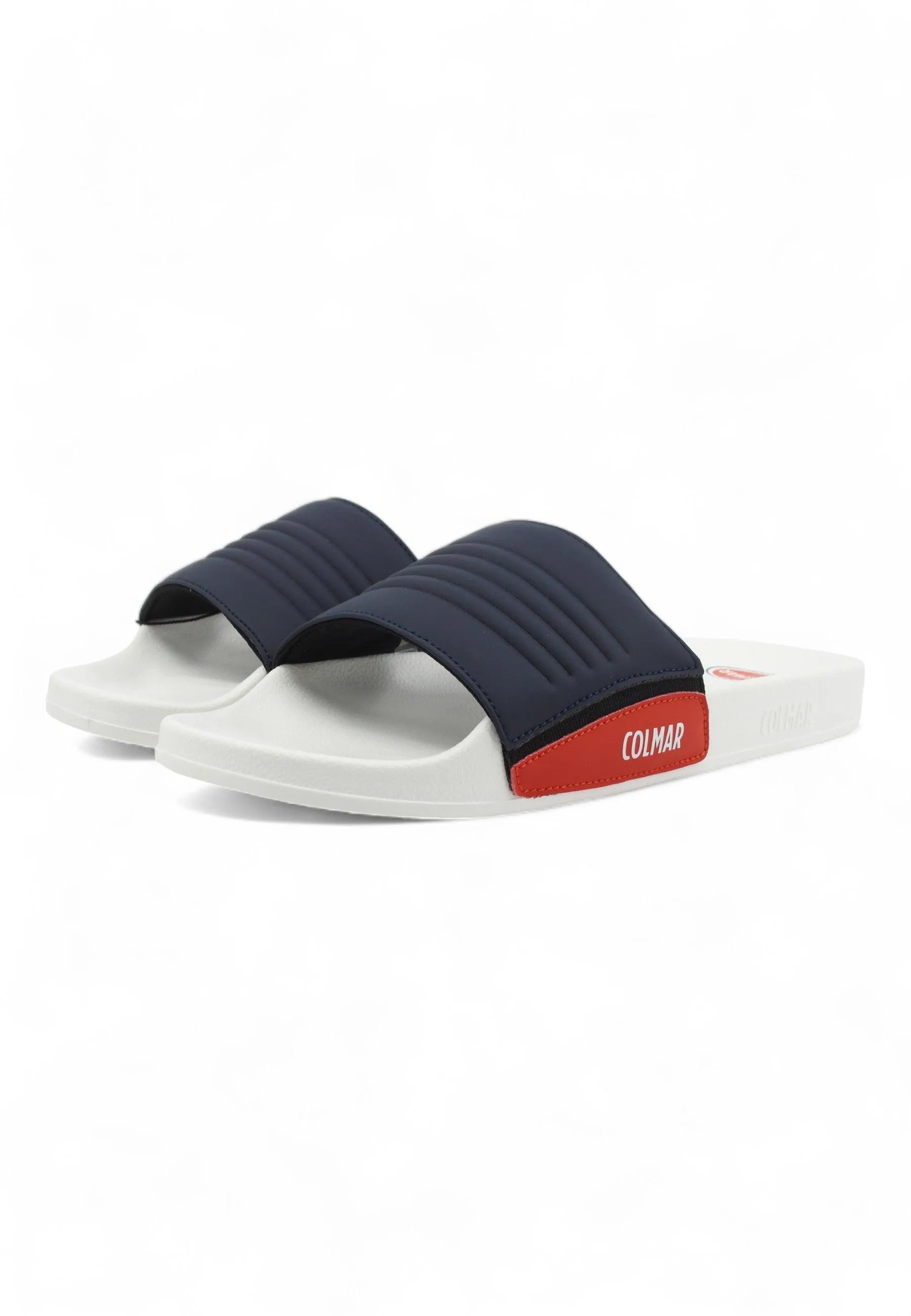 COLMAR Ciabatta Uomo White Navy Red Royal Blue SLIPPER BRAND