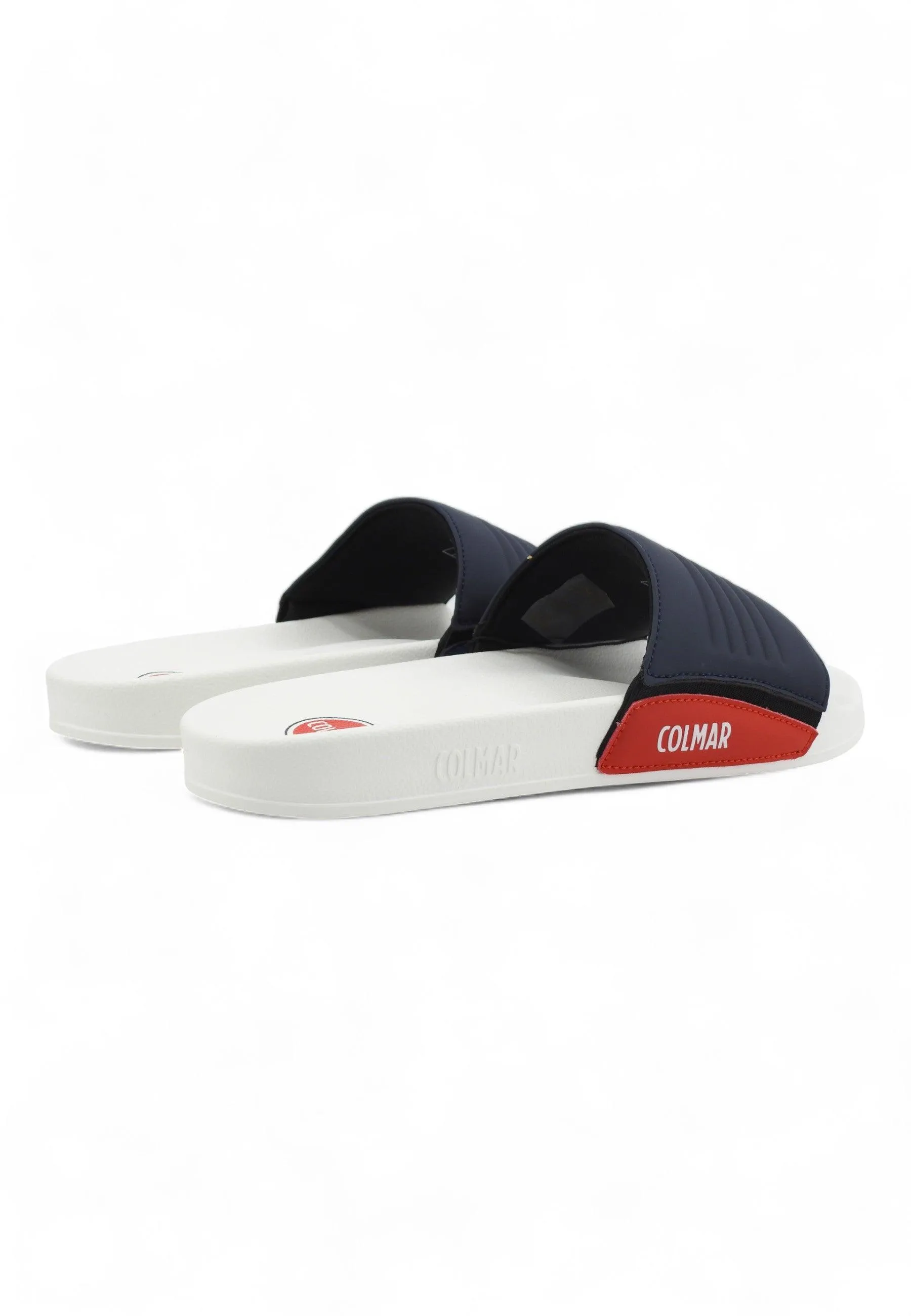 COLMAR Ciabatta Uomo White Navy Red Royal Blue SLIPPER BRAND