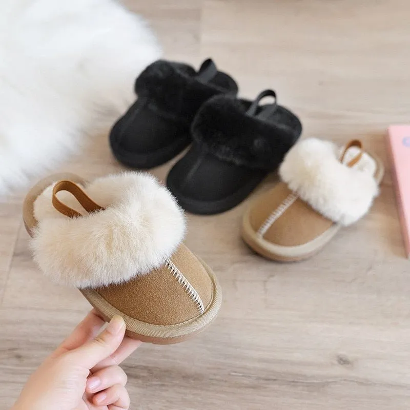 Cozy Faux Fur Slippers with Anti-Slip Sole