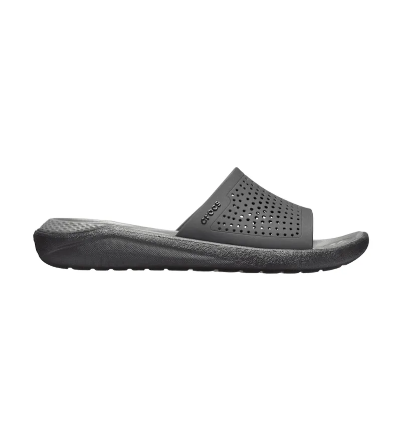 Crocs adult slipper LiteRide Slide 205183-0DD black-grey