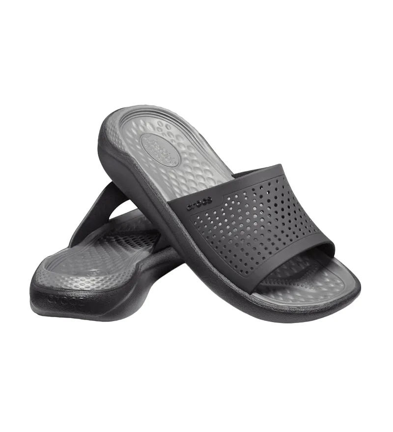 Crocs adult slipper LiteRide Slide 205183-0DD black-grey