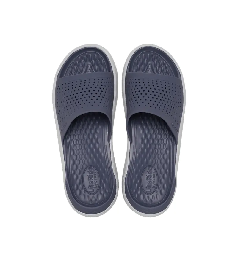 Crocs adult slipper LiteRide Slide 205183-4EA storm gray blue