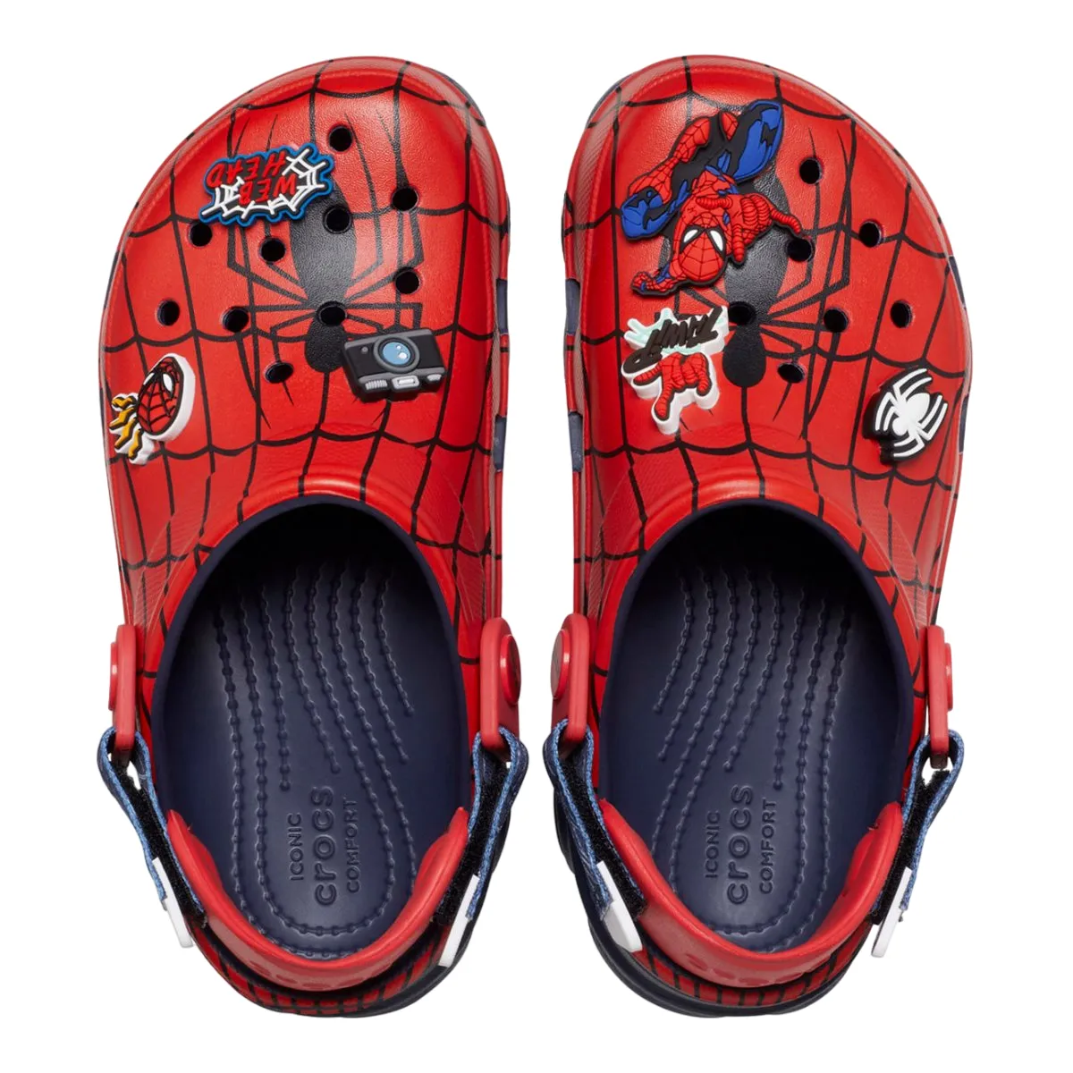 Crocs boys' sabot slipper Team Spider Man All-Terrain Clog 208786-410 red-blue