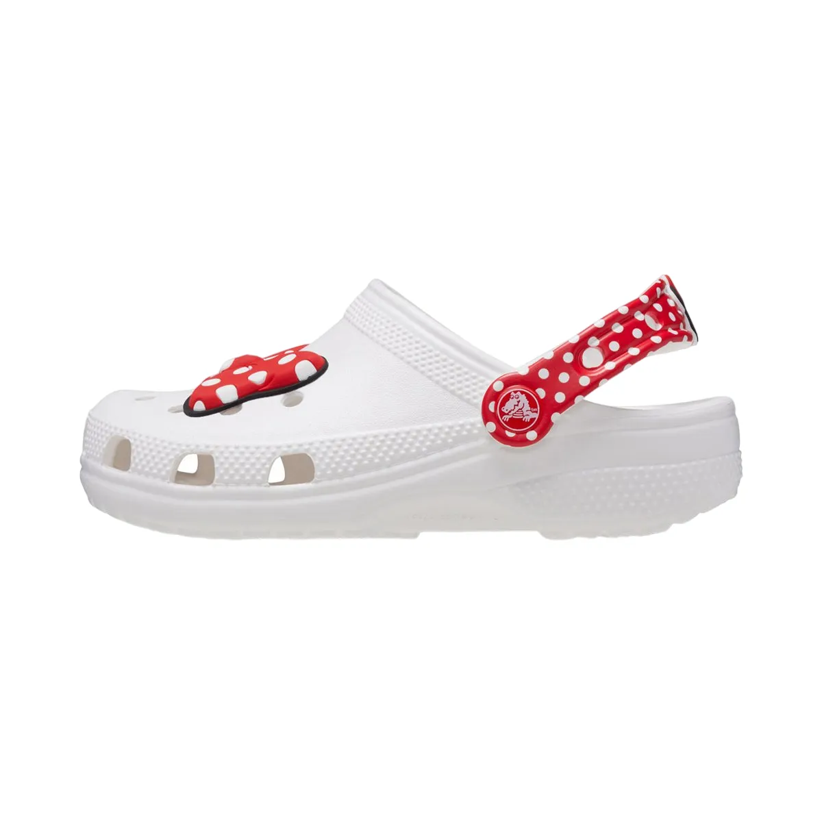 Crocs Disney Minnie Mouse girl's sabot slipper 208710-WHRD white-red