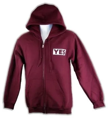 Daniel Bryan Yes Mens Red Zipper Hoody Sweatshirt