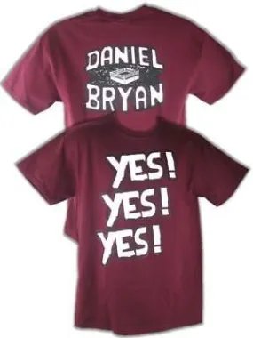 Daniel Bryan Yes Yes Yes Mens Red T-shirt