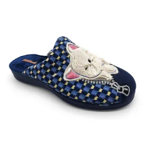 DeValverde Women's Slide Cat Gato 1134 Marino