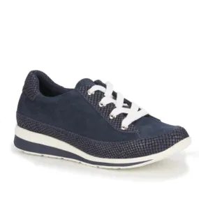 Dylan: Navy Nubuck/Matte Snake Print/White Bottom I Walking Cradle