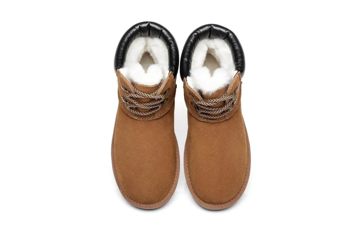 Fashion Boots Dara Cow Suede Sheepskin Lining