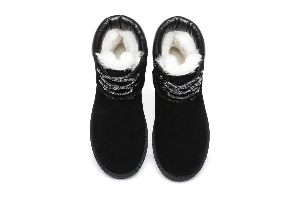 Fashion Boots Dara Cow Suede Sheepskin Lining