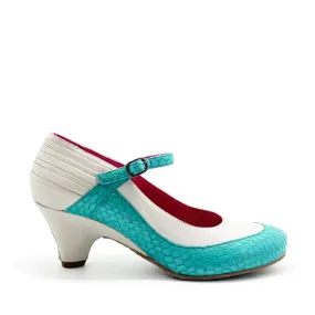 Flute - Turquoise/White- Last pair 37