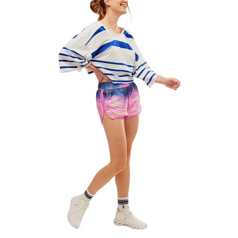 FP Movement Varsity Blues Printed Shorts