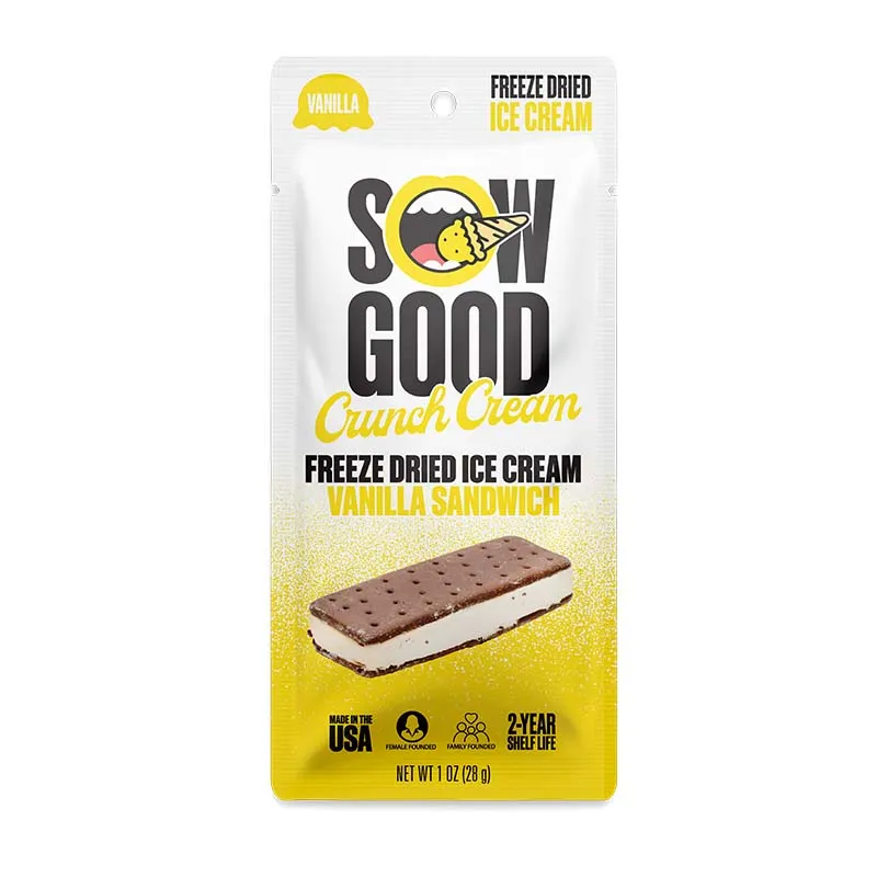 Freeze Dried Vanilla Ice Cream Sandwich