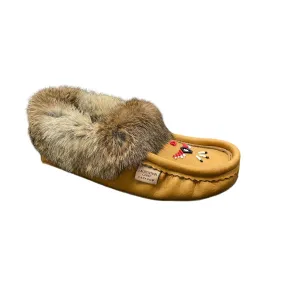 Fur Moccasin - Cork Moose Hide