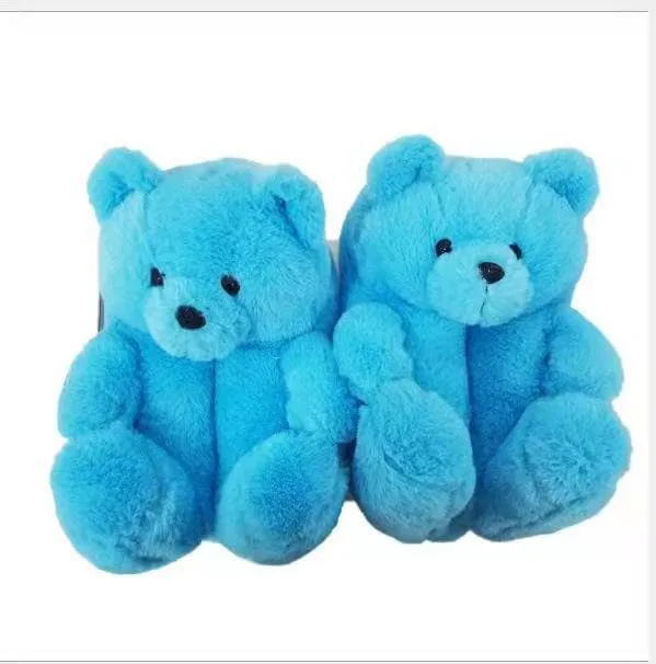 Fuzzy Bear Slippers