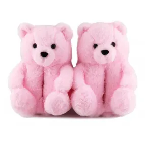 Fuzzy Bear Slippers