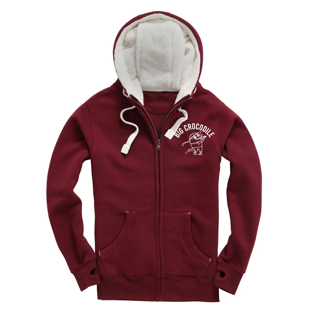 Golfer Fleece Lined Zip Up Hoodie