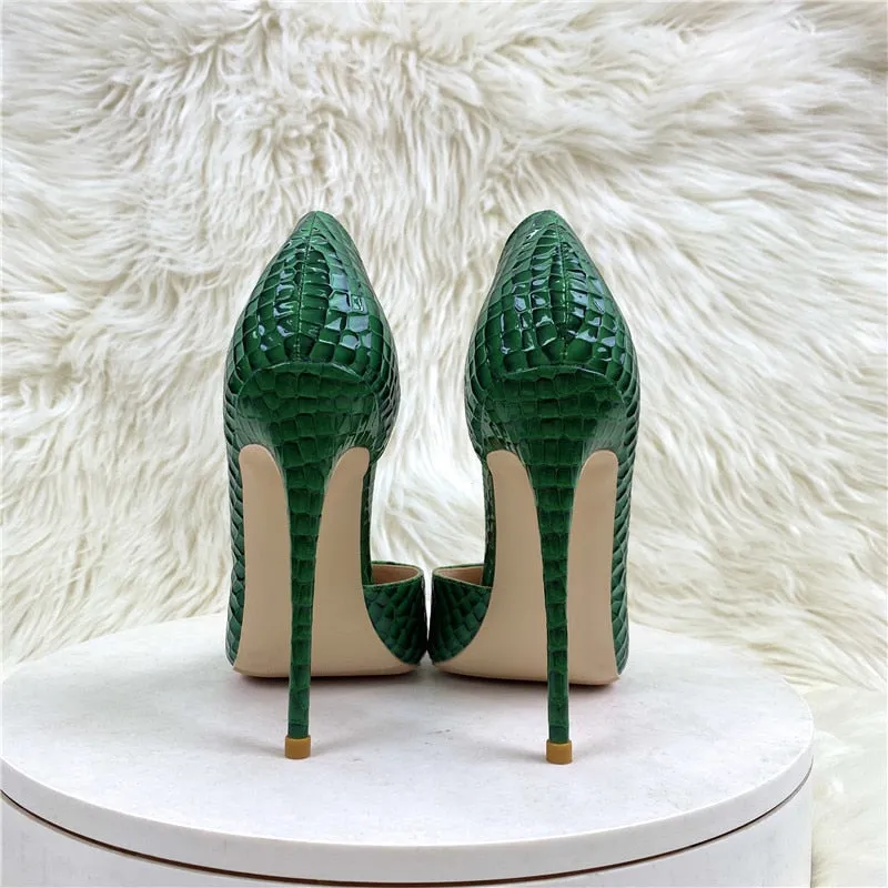 Green D'Orsay High Heels