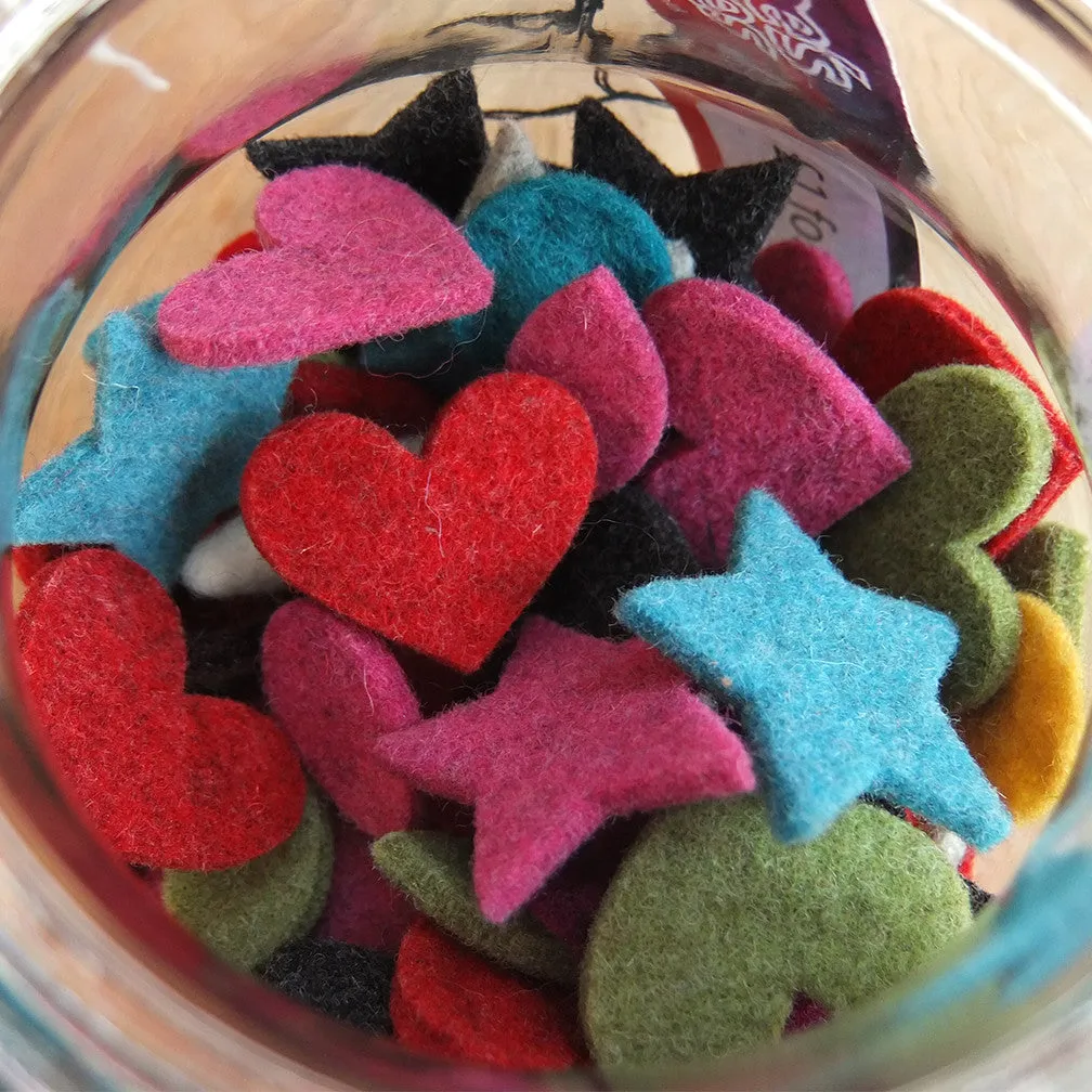 HALF PRICE  Mixed Felt Shapes from Joe's Toes