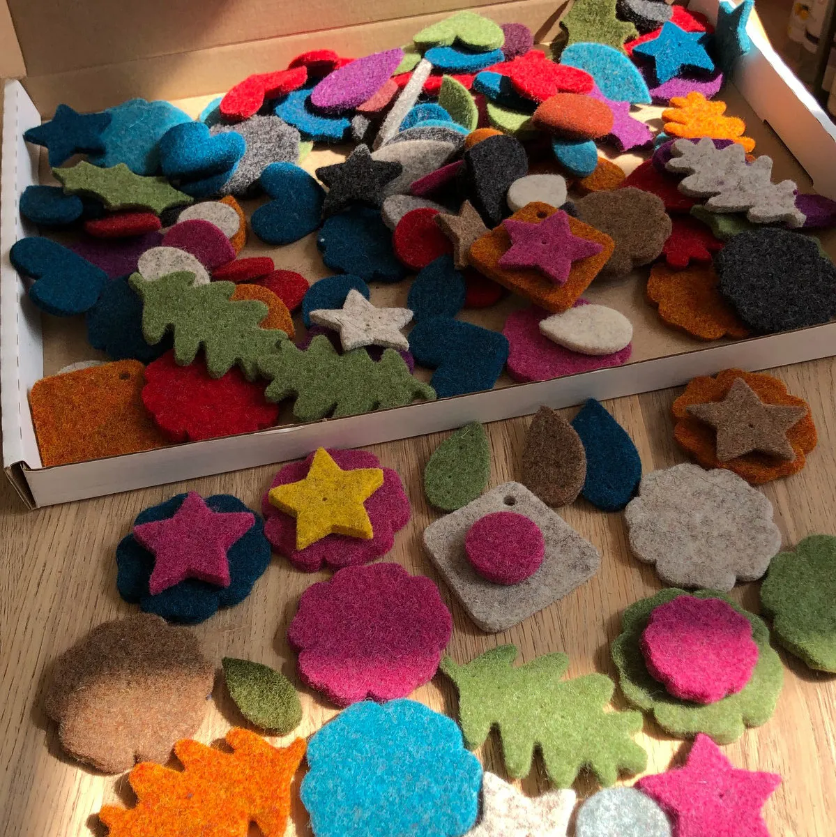 HALF PRICE  Mixed Felt Shapes from Joe's Toes