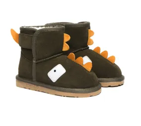 Hook And Loop Kids Ugg Boots Dino