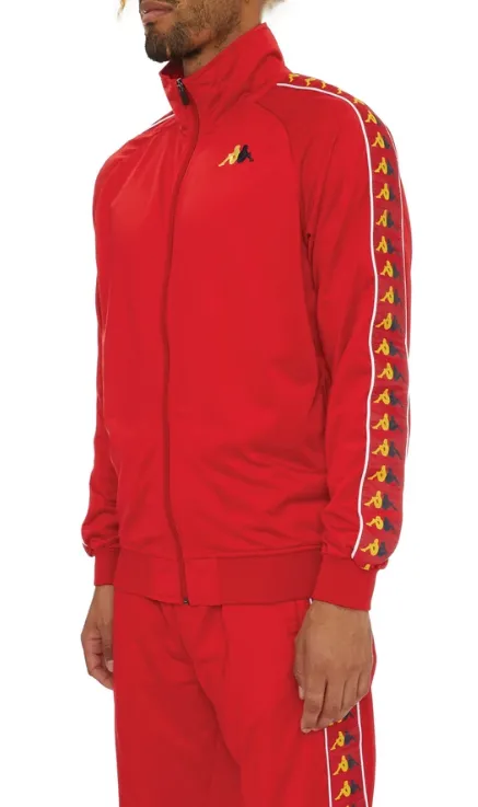 Kappa 222 BANDA CARAMBIE TRACK JACKET Red-Yellow Dk-Blue Dk-White 34161EW-A01