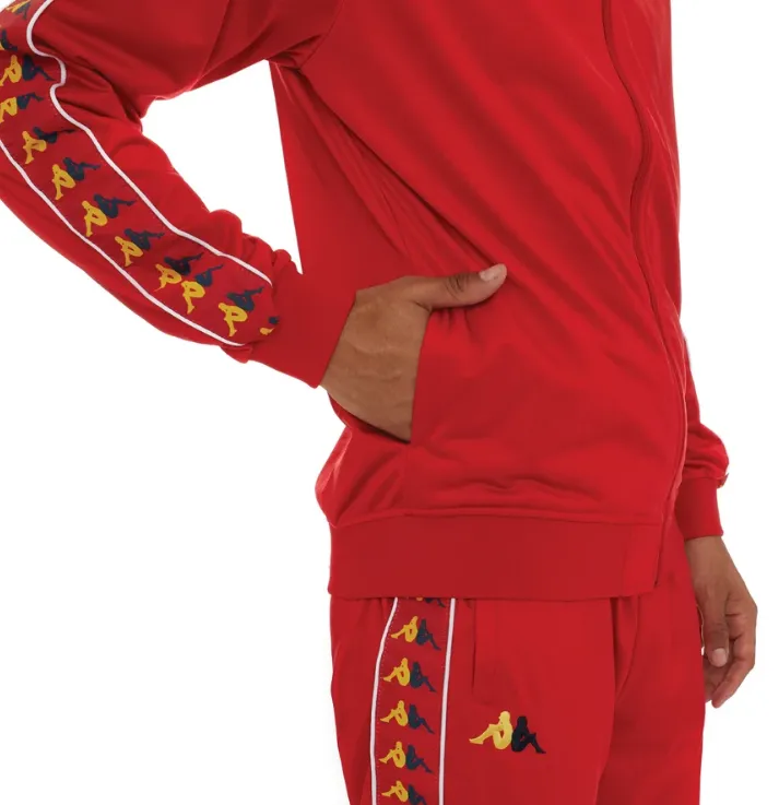 Kappa 222 BANDA CARAMBIE TRACK JACKET Red-Yellow Dk-Blue Dk-White 34161EW-A01