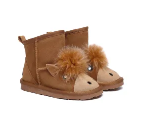 Kid Sheepskin Boots Pony Kids Plus