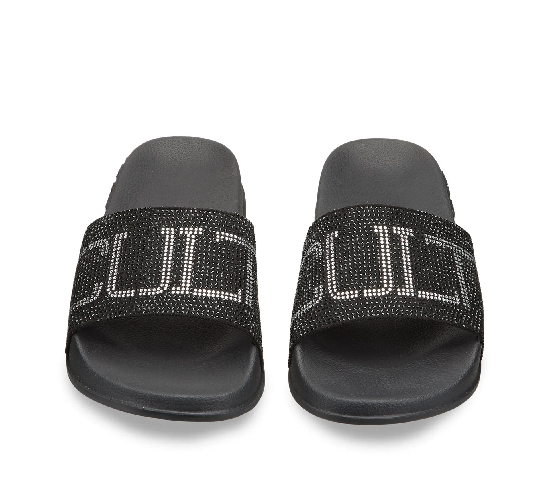 KILLERS 3166 SLIPPER W FABRIC STRASS BLACK/SILVER