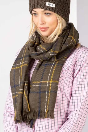 Ladies Checked Scarf - Polly