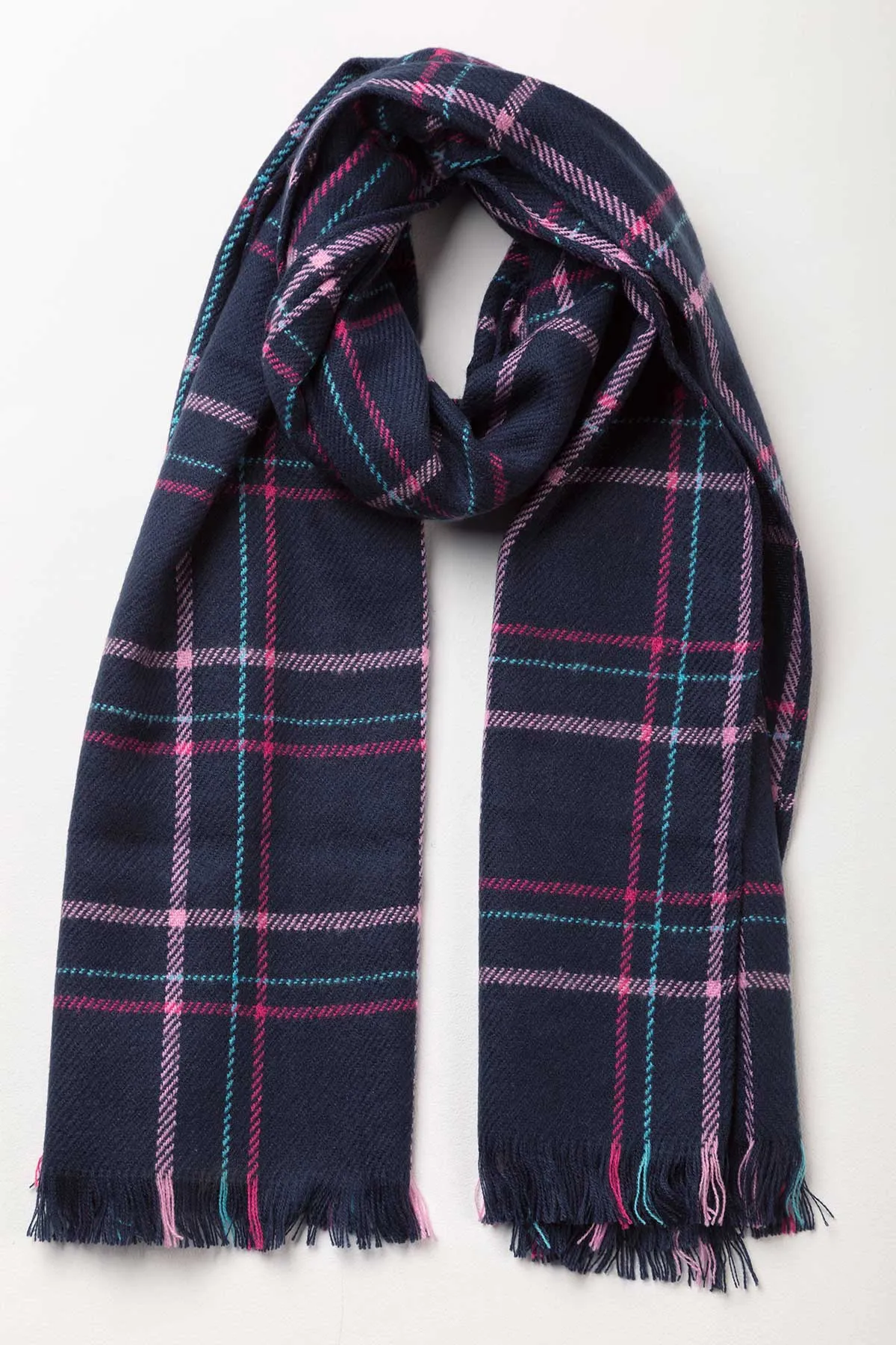 Ladies Checked Scarf - Polly