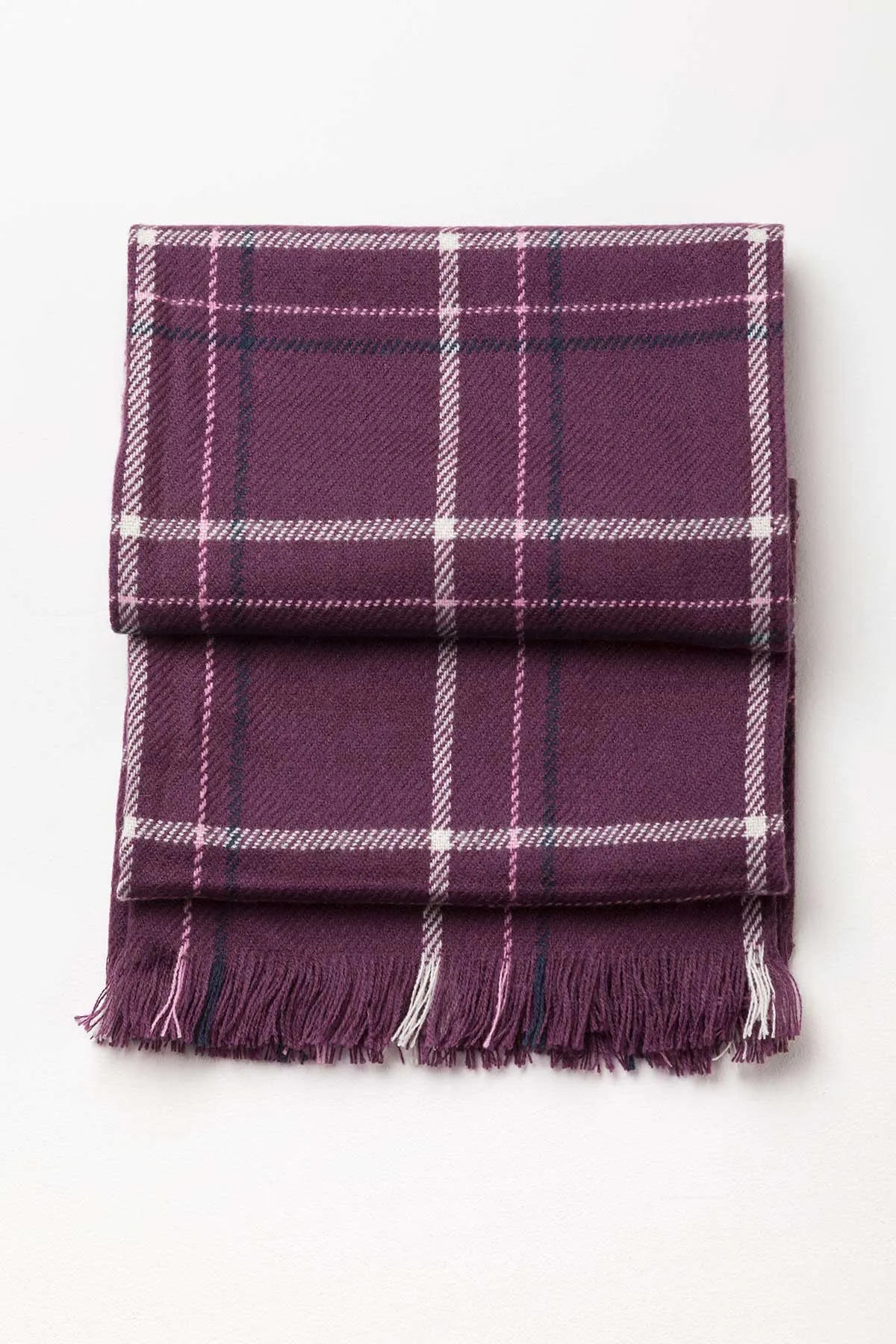 Ladies Checked Scarf - Polly