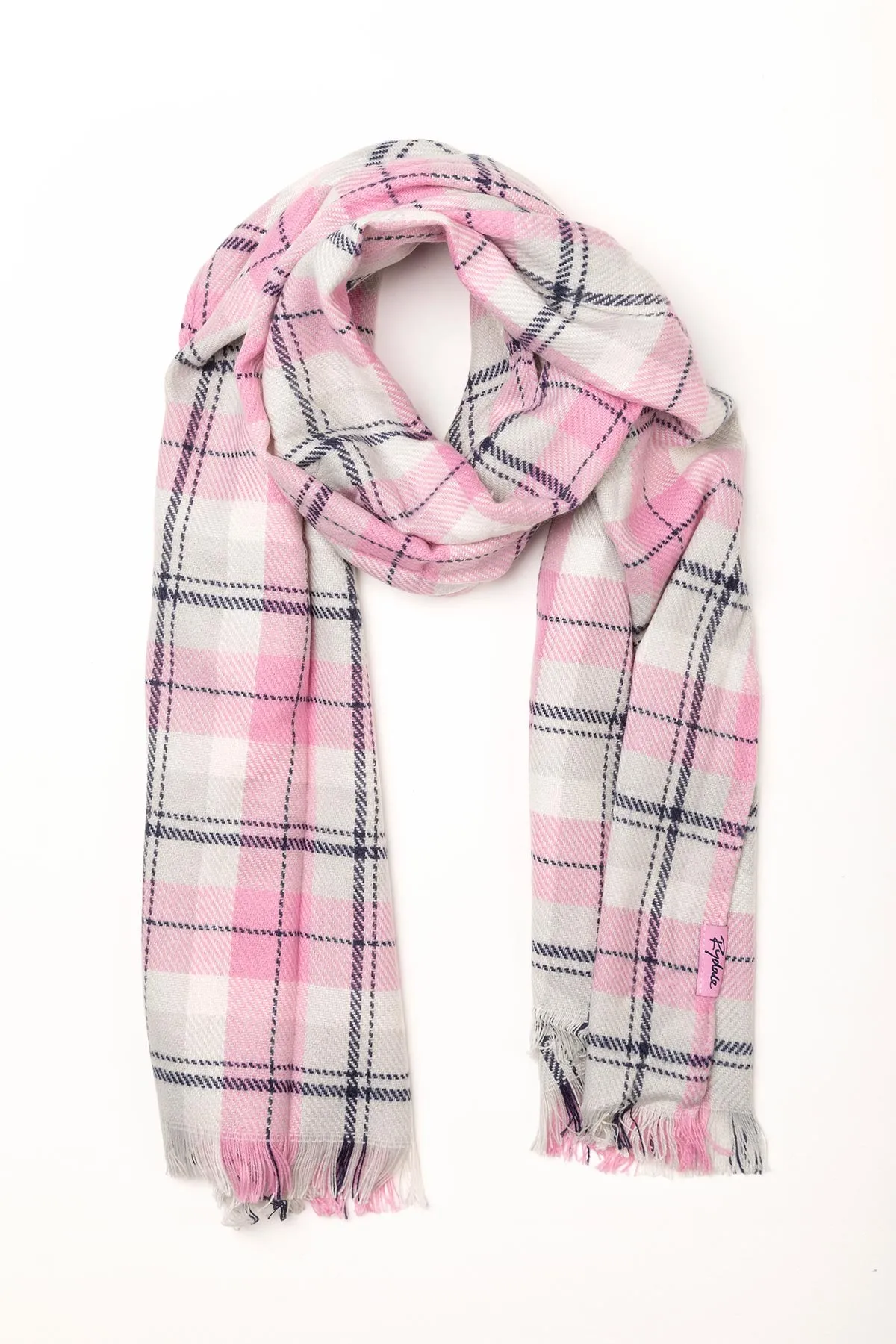 Ladies Checked Scarf - Polly