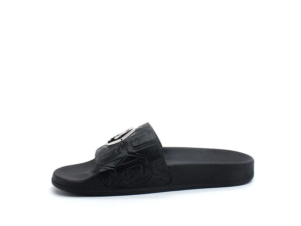 LIU JO Kos 01 Ciabatta Slipper Spreading Logo Black BA2173EX098