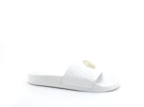 LIU JO Kos 01 Ciabatta Slipper Spreading Logo White BA2173EX098