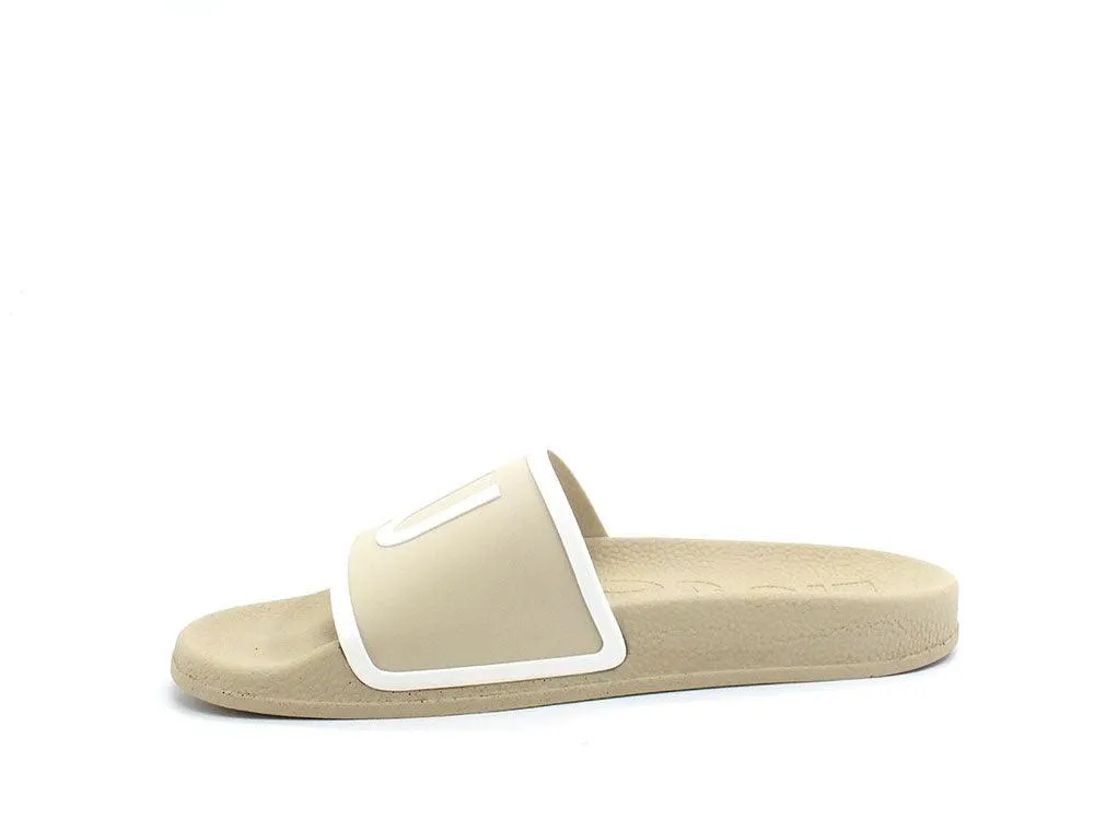 LIU JO Kos 02 Ciabatta Slipper Logo Beige Milk BA2169EX028