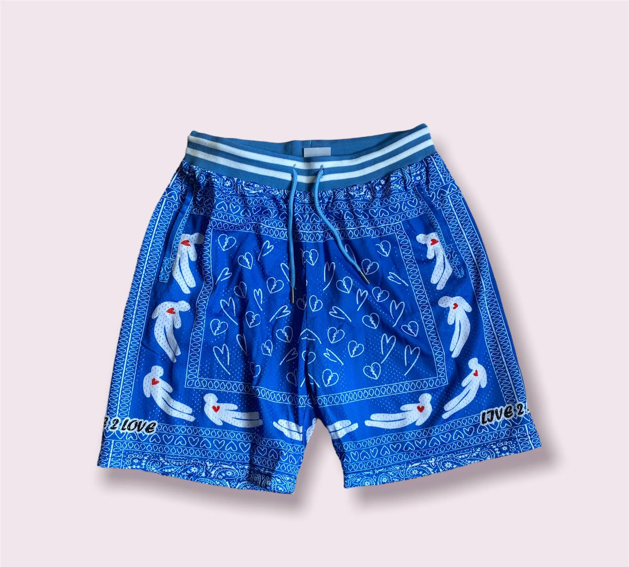 Live2Love Bandana Print Shorts