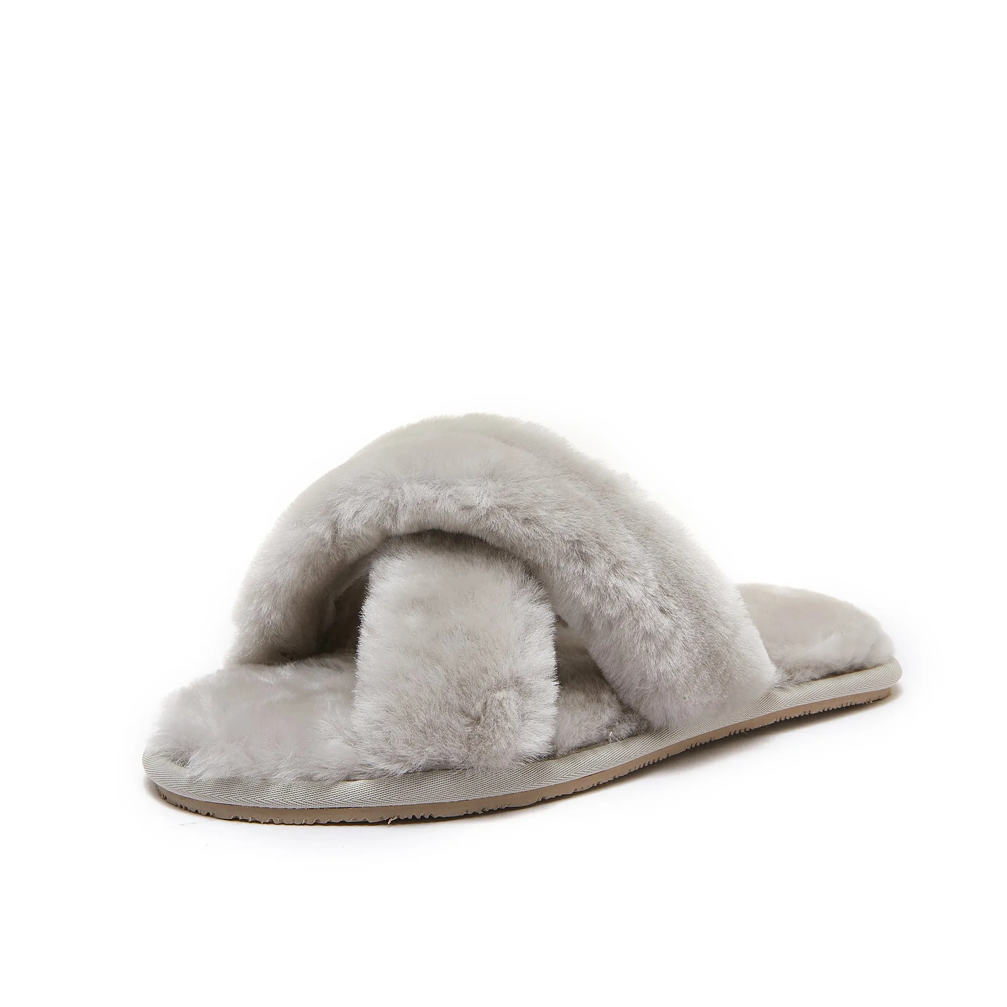 Luna - Premium Sheepskin Crossover Women's Slippers