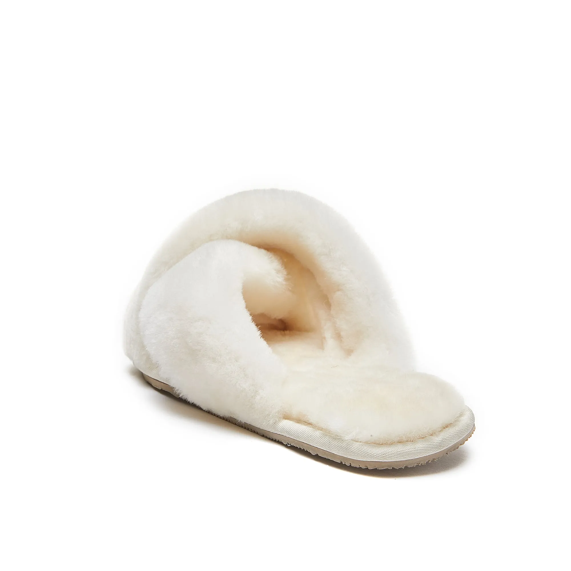 Luna - Premium Sheepskin Crossover Women's Slippers